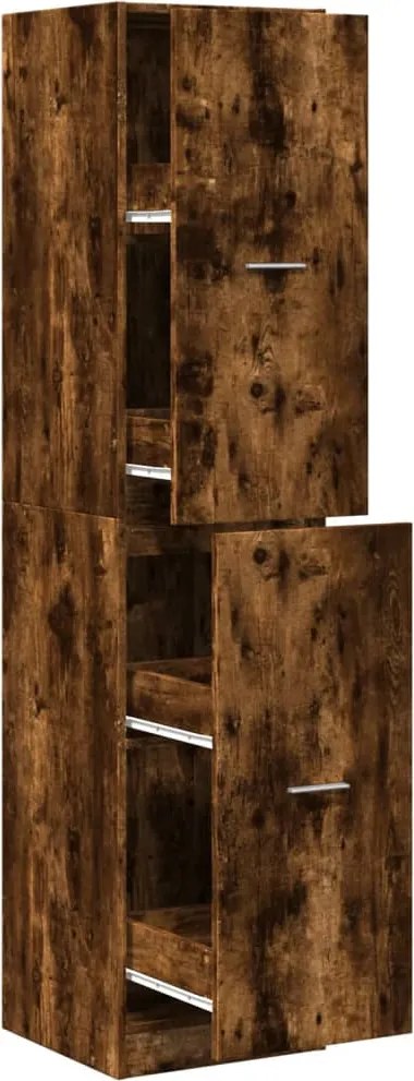 vidaXL Dulap de farmacie stejar fumuriu, 40x41x174,5cm, lemn prelucrat