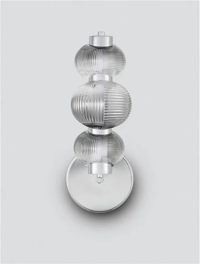 Aplica de perete LED design modern Leda crom