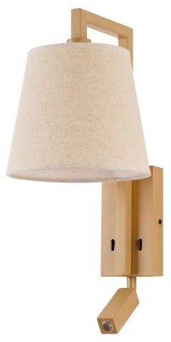 Lampă LED de perete Brilagi RAYA 1xE14/40W/230V + LED/3W in/bej