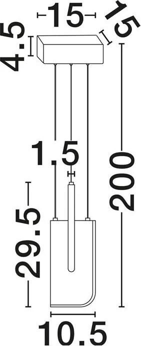 Pendul LED design decorativ 3000K TOTEM