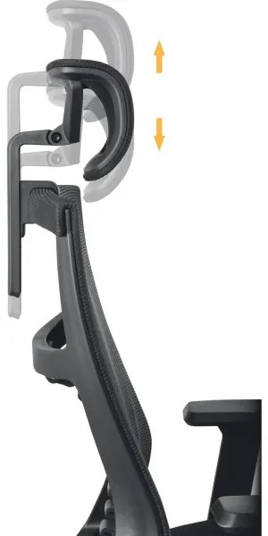 Scaun de birou negru Yenkee