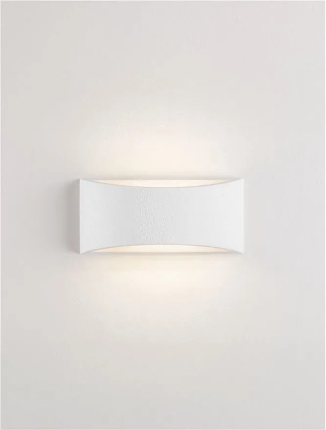 Aplica de perete ambientala din ghips ANELLO alb