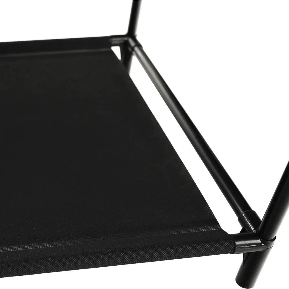 Raft multifuncţional pentru dulap, negru, EFREN