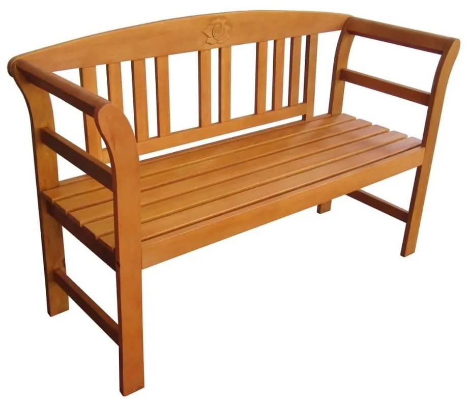 Bancă de grădină maro din lemn masiv San Jose – Garden Pleasure