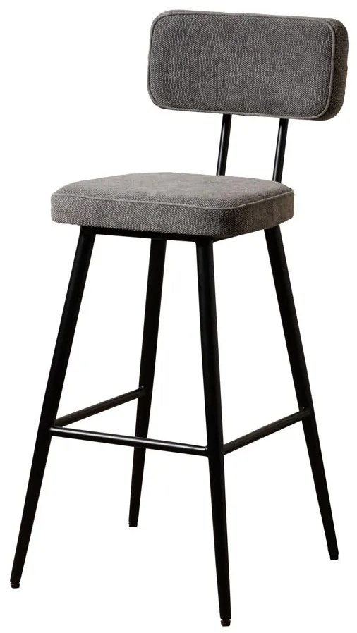 Scaun de bar, din fier si bumbac, Fairfax