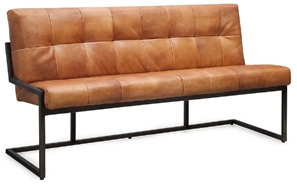 Banca dining din piele de bivol ✔ model CABALLERO | Dimensiuni: 240x60x87x52 cm