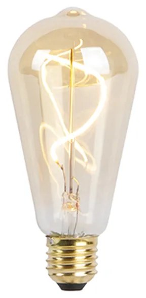Lampă cu filament spirală LED E27 reglabilă ST64 goldline 270lm 2100K