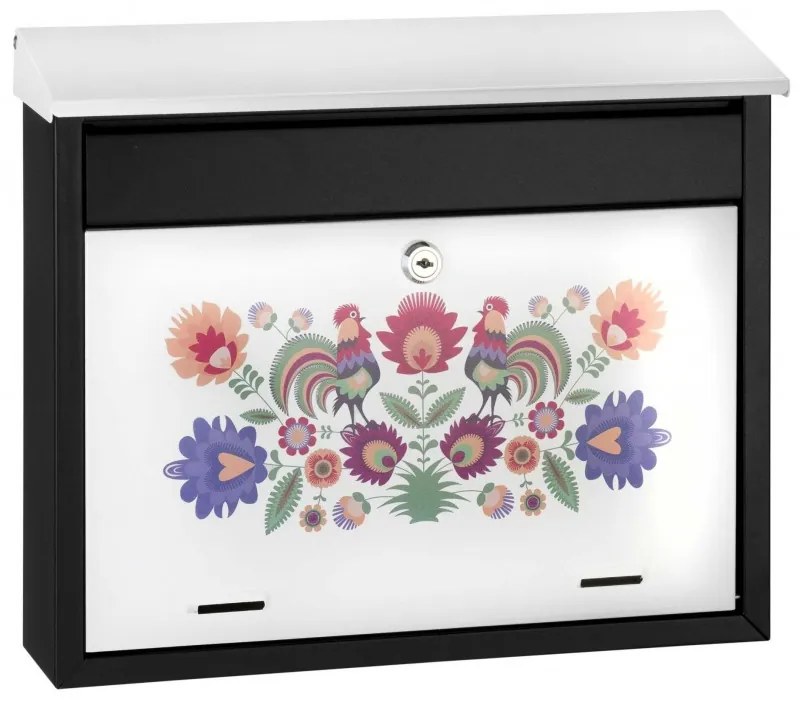 Cutie SG cu motive populare, Neagră-albă