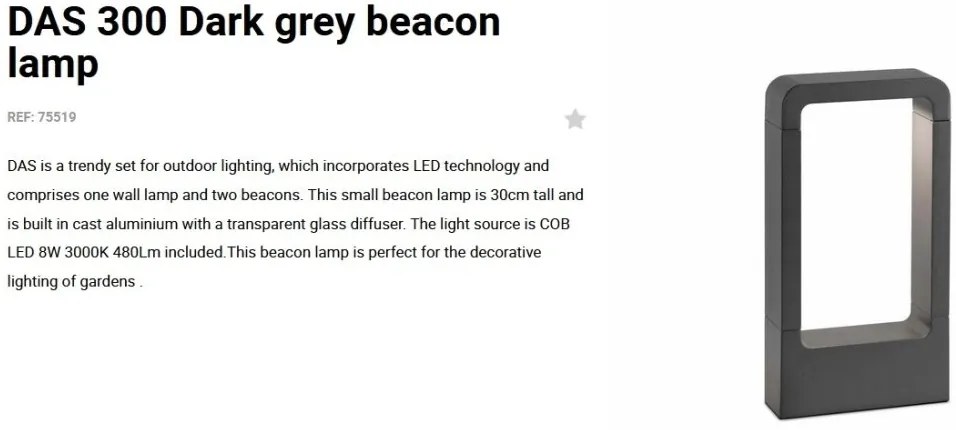 Mini Stalp LED de exterior modern DAS