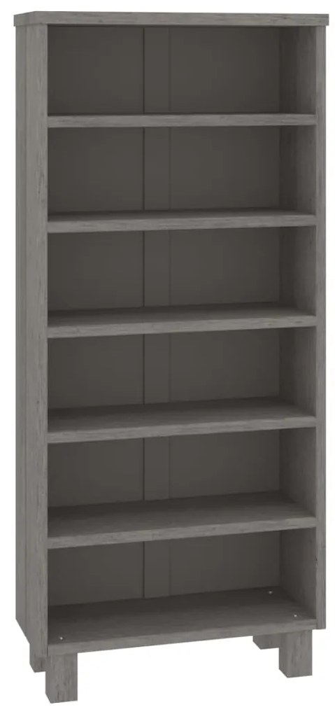 340523 vidaXL Dulap CD, gri deschis, 45x18x100 cm, lemn masiv de pin