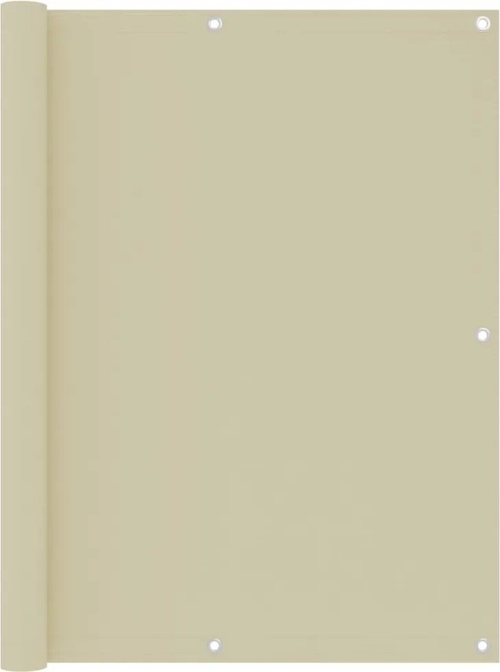 vidaXL Paravan de balcon, crem, 120 x 400 cm, țesătură oxford