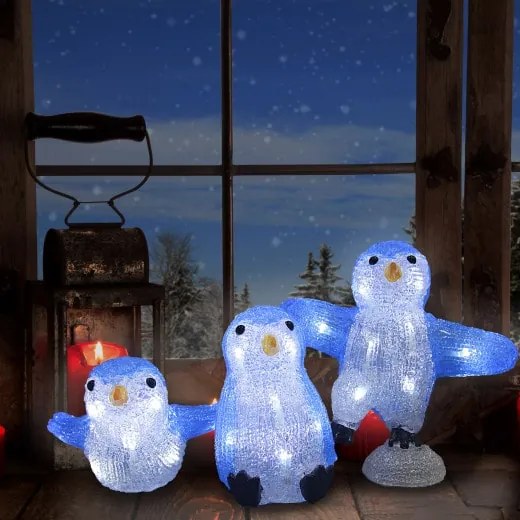 Deuba Pinguini de Craciun cu iluminare LED