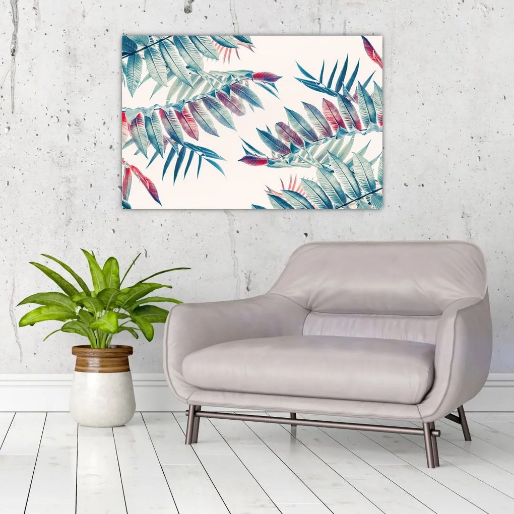 Tablou - Frunze tropicale (90x60 cm)