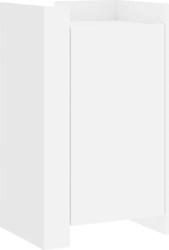 vidaXL Dulap, alb, 45x35x75 cm, lemn prelucrat