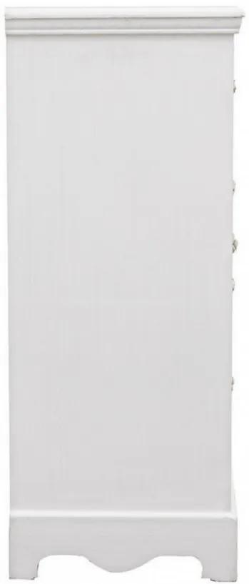 Dulap polivalent alb antichizat din MDF, 66x32,5x80 cm, Blanc Bizzotto