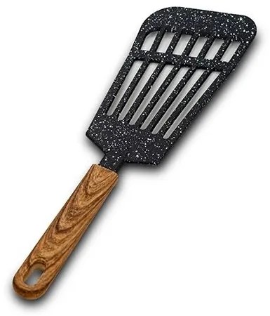 Spatula cu fante Nature Large Negru, L30,5 cm