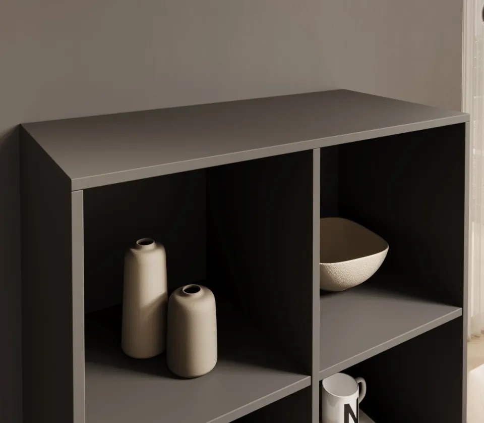 Bibliotecă, 80x120 cm, Lenti, ADRK Furniture (Culoare: Alb)