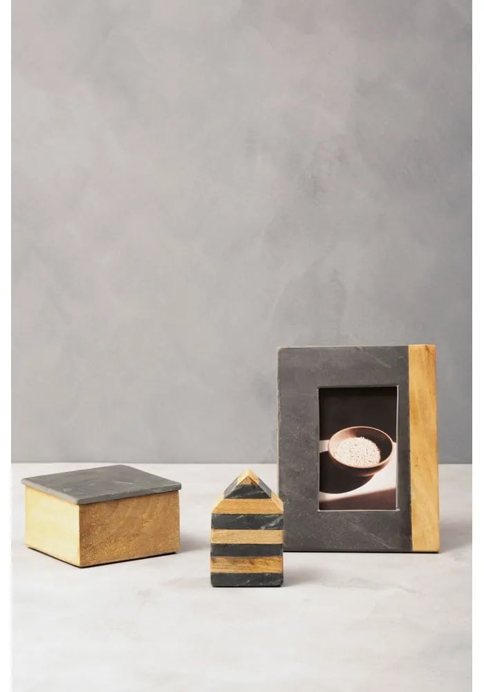 Ramă foto gri din piatră 18x23 cm Kata – Premier Housewares