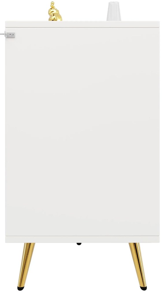 Comodă de sufragerie cu 6 sertare spațioase, Alb | Aosom Romania