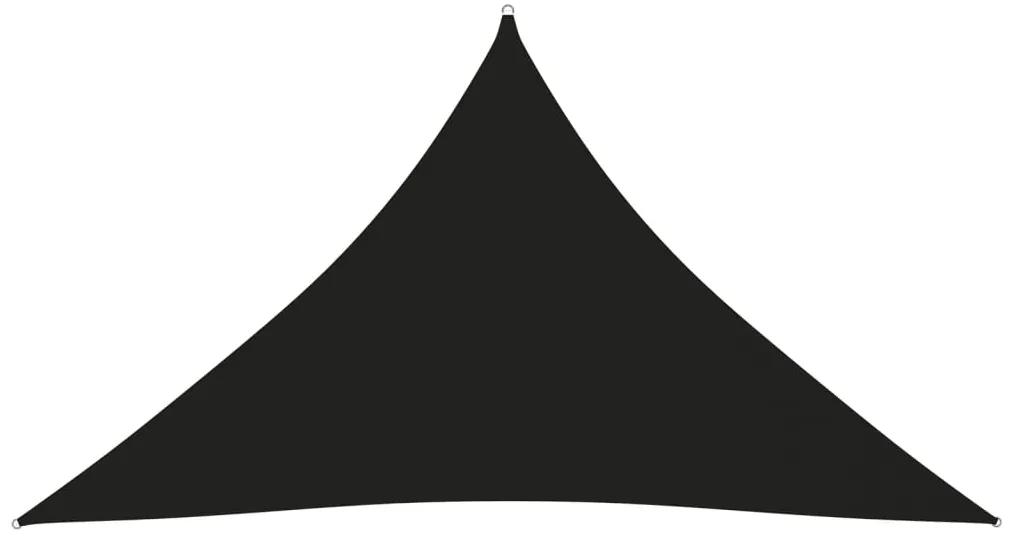 Parasolar, negru, 5x5x6 m, tesatura oxford, triunghiular