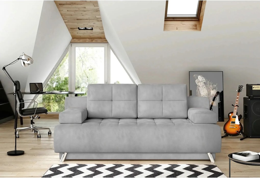 Canapea extensibila OSLO, personalizabil, cu lada depozitare, 197x94x9