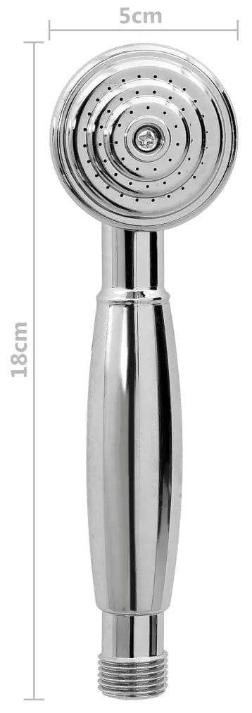 Baterie cada cu 2 robinete + Deviator dus de mana Chrome Retro