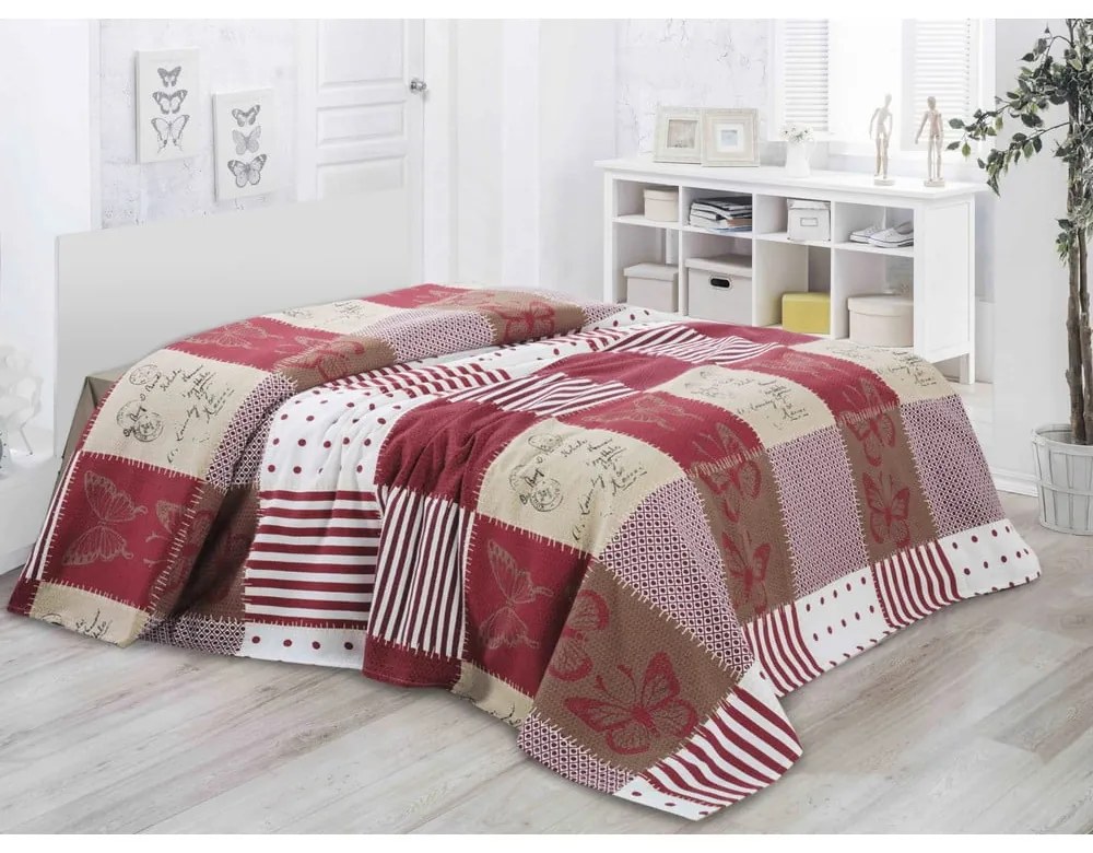 Cuvertură subțire din bumbac Victoria Butterly, 200 x 230 cm