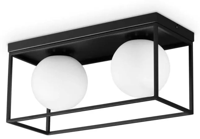Plafoniera design modern Lingotto PL2 negru