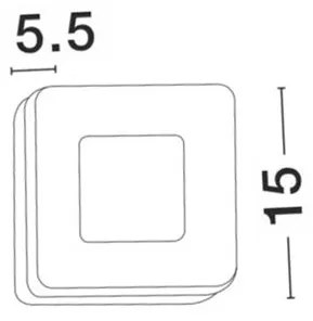 Aplica perete LED de exterior IP65 TUNE neagra NVL-9529721