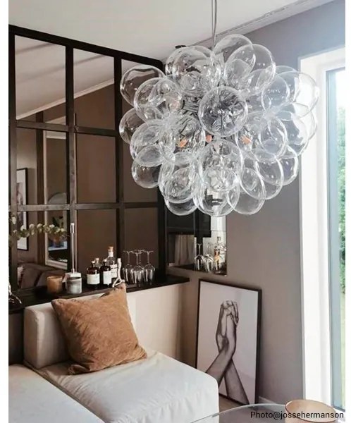 Lustră pe cablu ByRydens 4200440-7002 GROSS 8xG9/4W/230V transparent