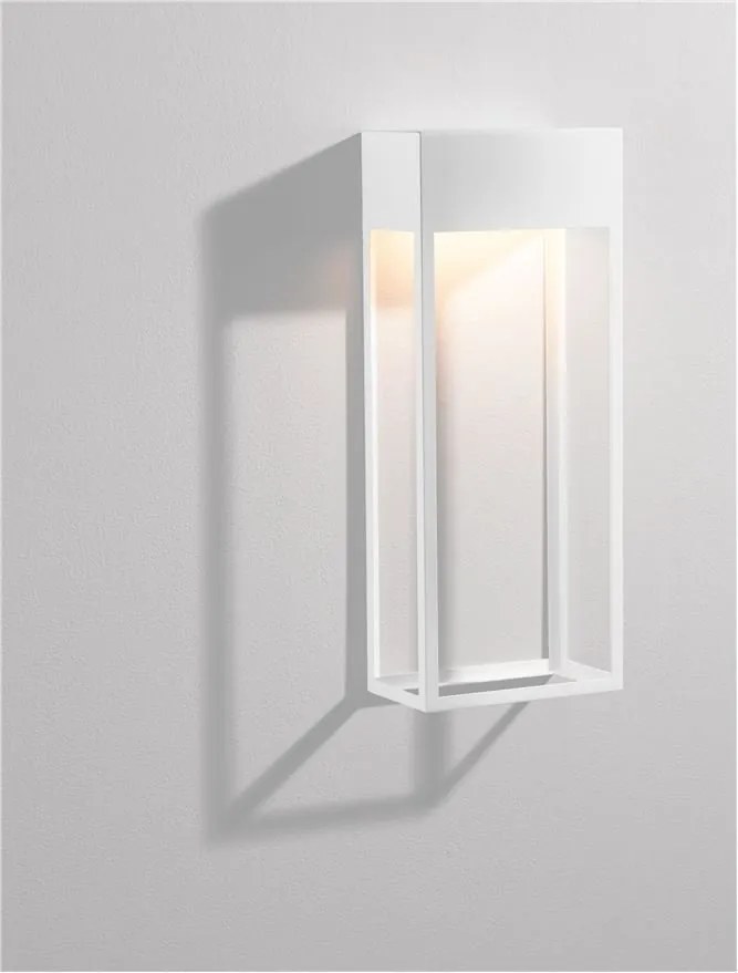 Aplica LED iluminat ambiental perete exterior IP65 MOBY alb