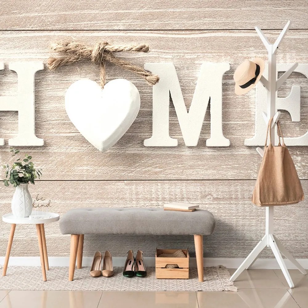 Tapet cu inscripția Home în design vintage