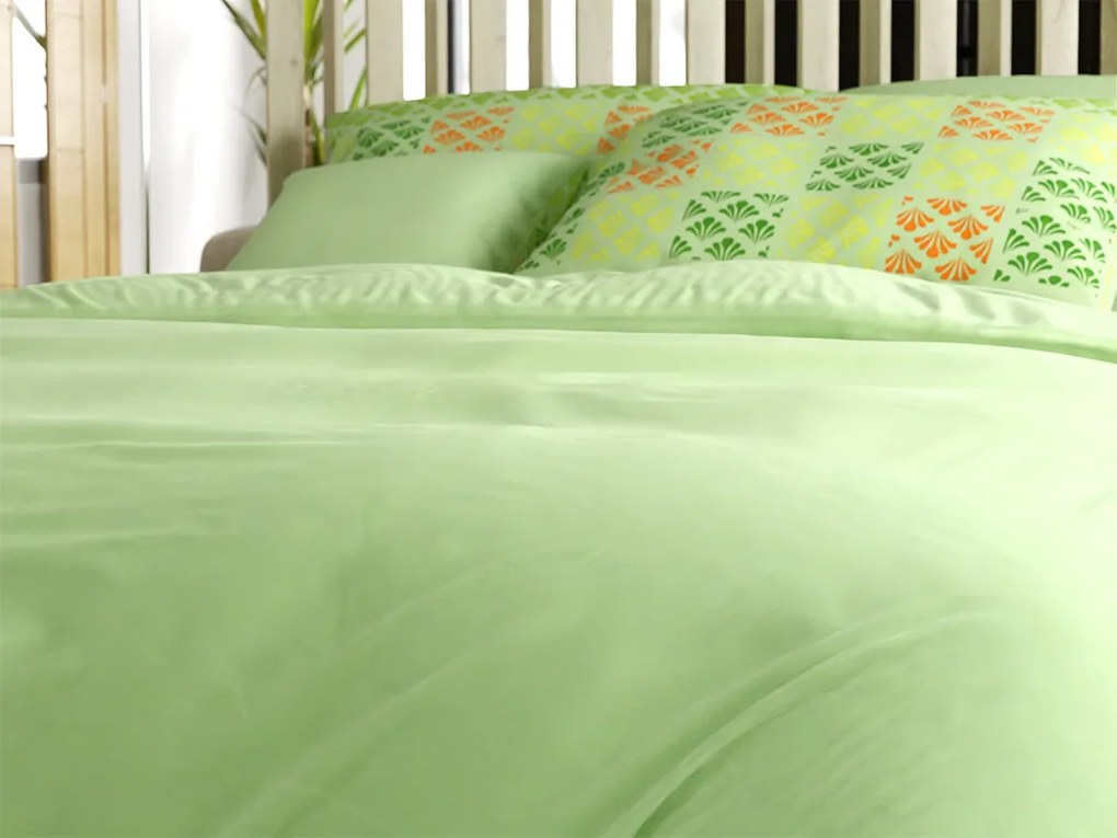 Lenjerie de pat din microsaten VELLARI, verde Dimensiune lenjerie de pat: 70 x 90 cm | 140 x 200 cm