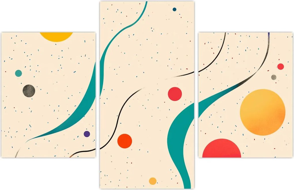 Tablou - Ilustrație colorată minimalistă (90x60 cm)