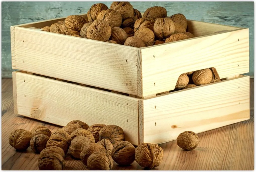 Tablou - Natură moartă de toamnă cu nuci (90x60 cm)