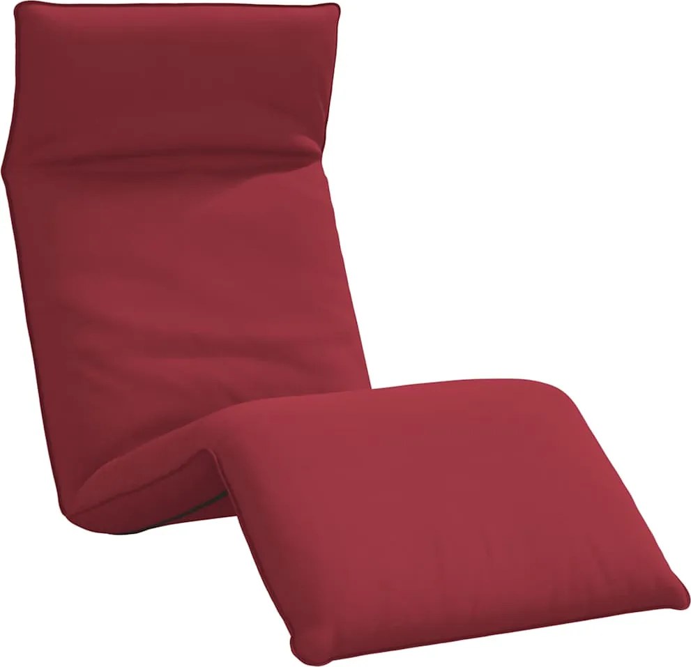 vidaXL Șezlong pliabil, roșu vin, 175x54x8,5 cm, țesătură Oxford