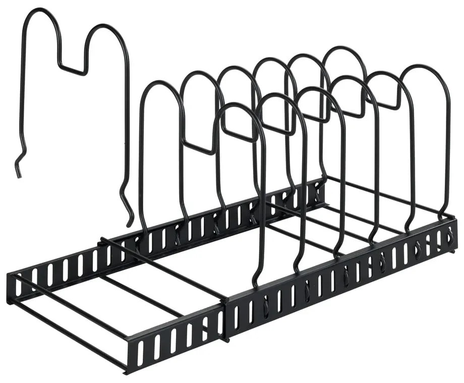 Suport veselă bucătărie Wenko Basic, negru