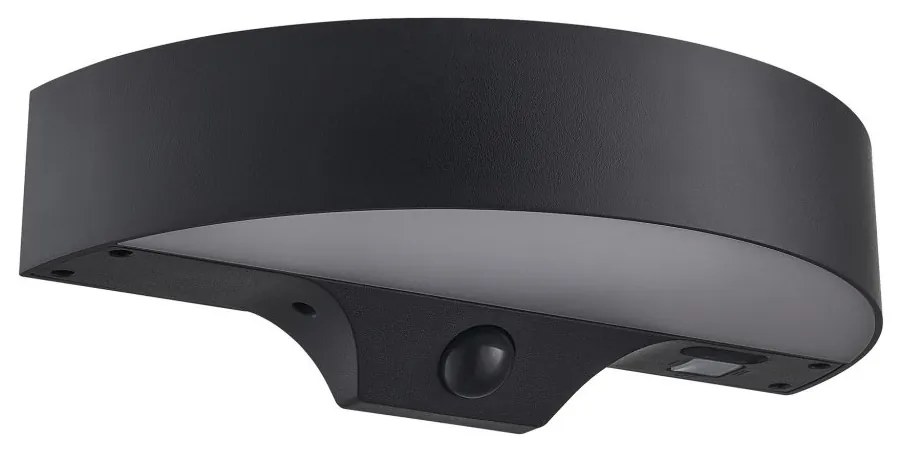 Aplica solara cu senzor de miscare, protectie IP44, Monay Round negru