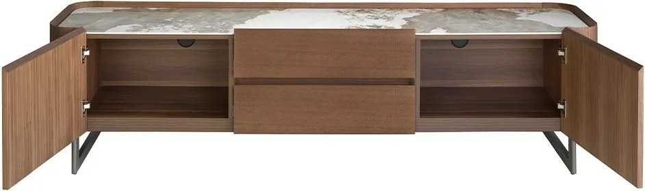 Comoda TV deosebita design LUX Walnut-Marble