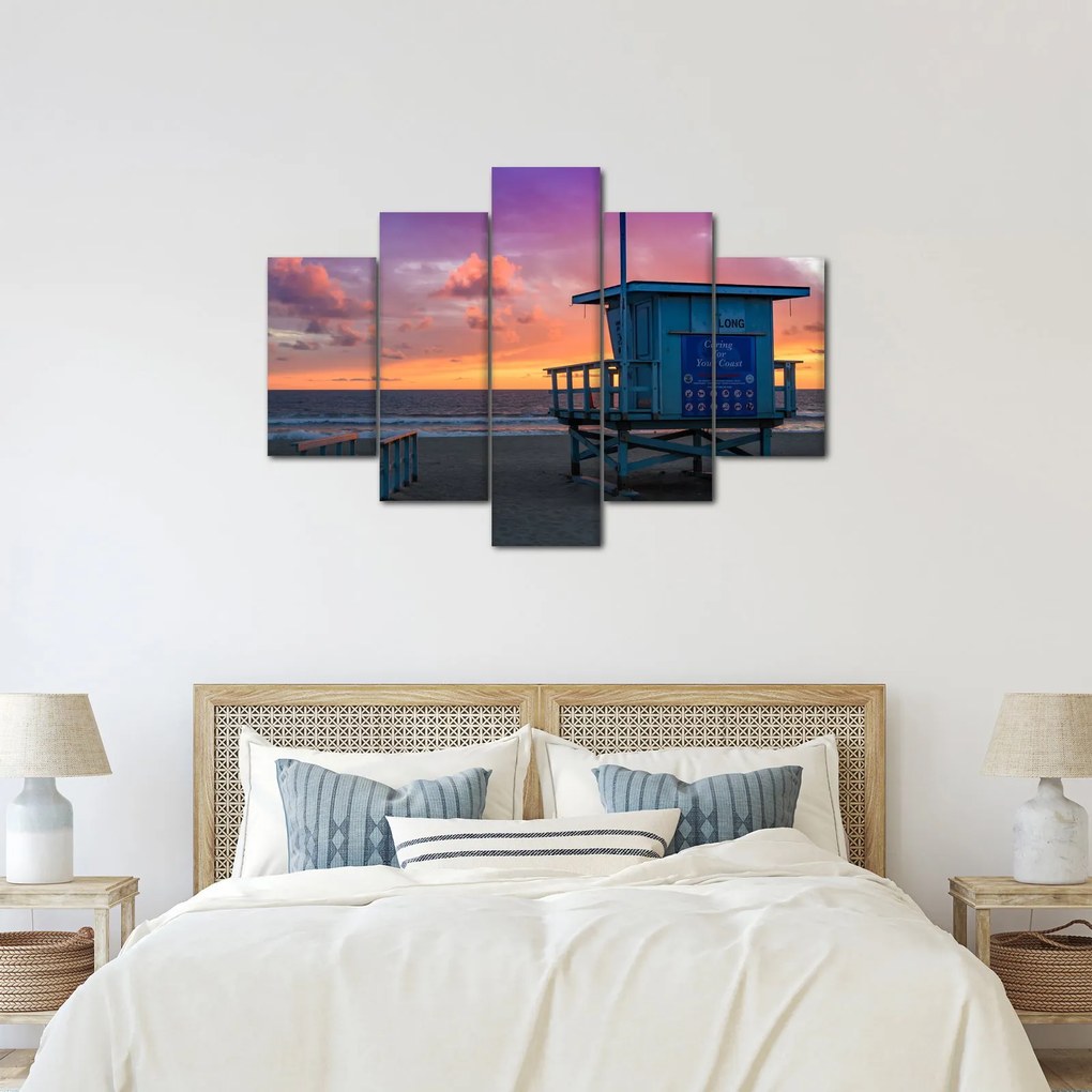 Tablou de pe plaja Santa Monica (150x105 cm)