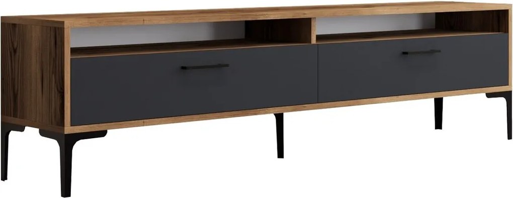 Comoda TV, Hanah Home, Istanbul 2, 180x35x47 cm, Nuc / Antracit