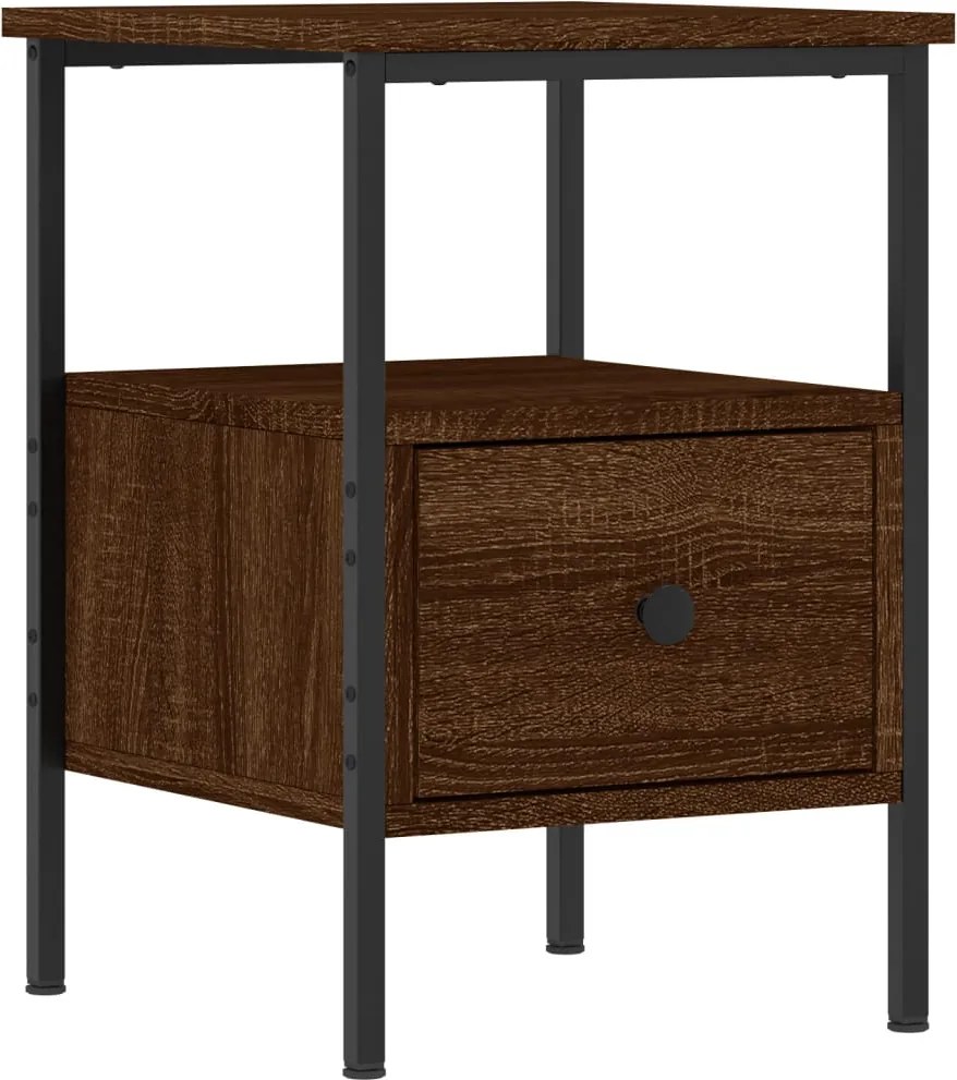 vidaXL Noptieră, stejar maro, 34x36x50 cm, lemn compozit