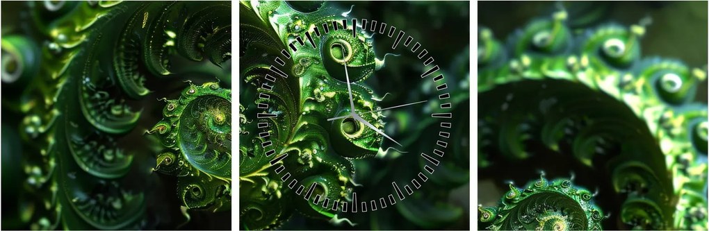 Tablou - Spirale (cu ceas) (90x30 cm)