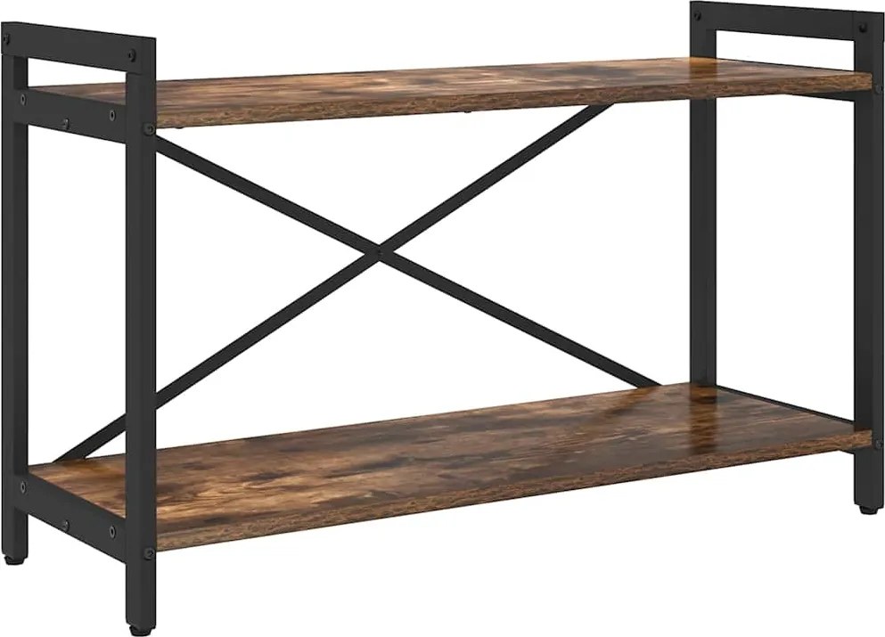 vidaXL Raft pentru cărți Stejar fumuriu 40 x 30 x 85 cm Lemn compozit