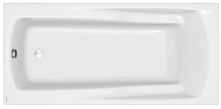 Cada baie incastrata Cersanit Zen, 160 x 85 cm, dreptunghiulara, alb lucios 1600x850 mm
