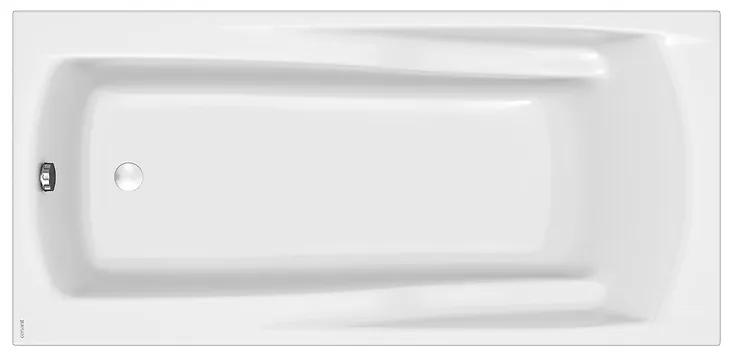 Cada baie incastrata Cersanit Zen, 190 x 90 cm, dreptunghiulara, alb lucios 1900x900 mm