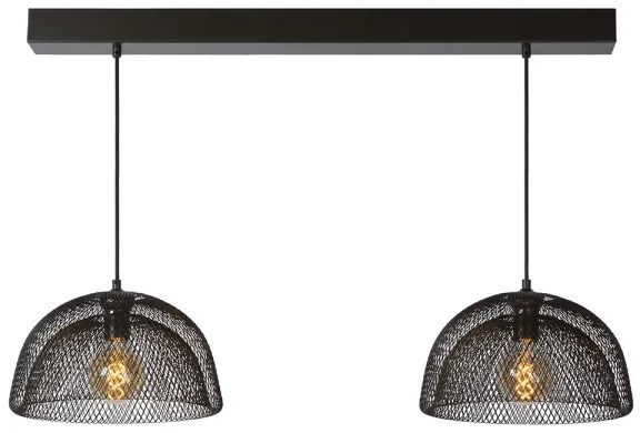 Lucide 78387/02/30 - Lustră pe cablu MESH 2xE27/60W/230V