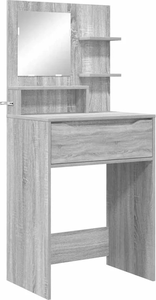 vidaXL Mese de toaletă pentru dormitor Gri Sonoma 80 x 39,6 x 135 cm