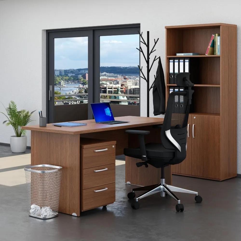 Set mobilier birou Visio 2, 160 cm, nuc