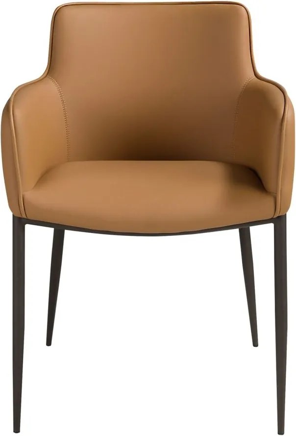 Scaun design LUX, Metal, Piele Sintetica Brown